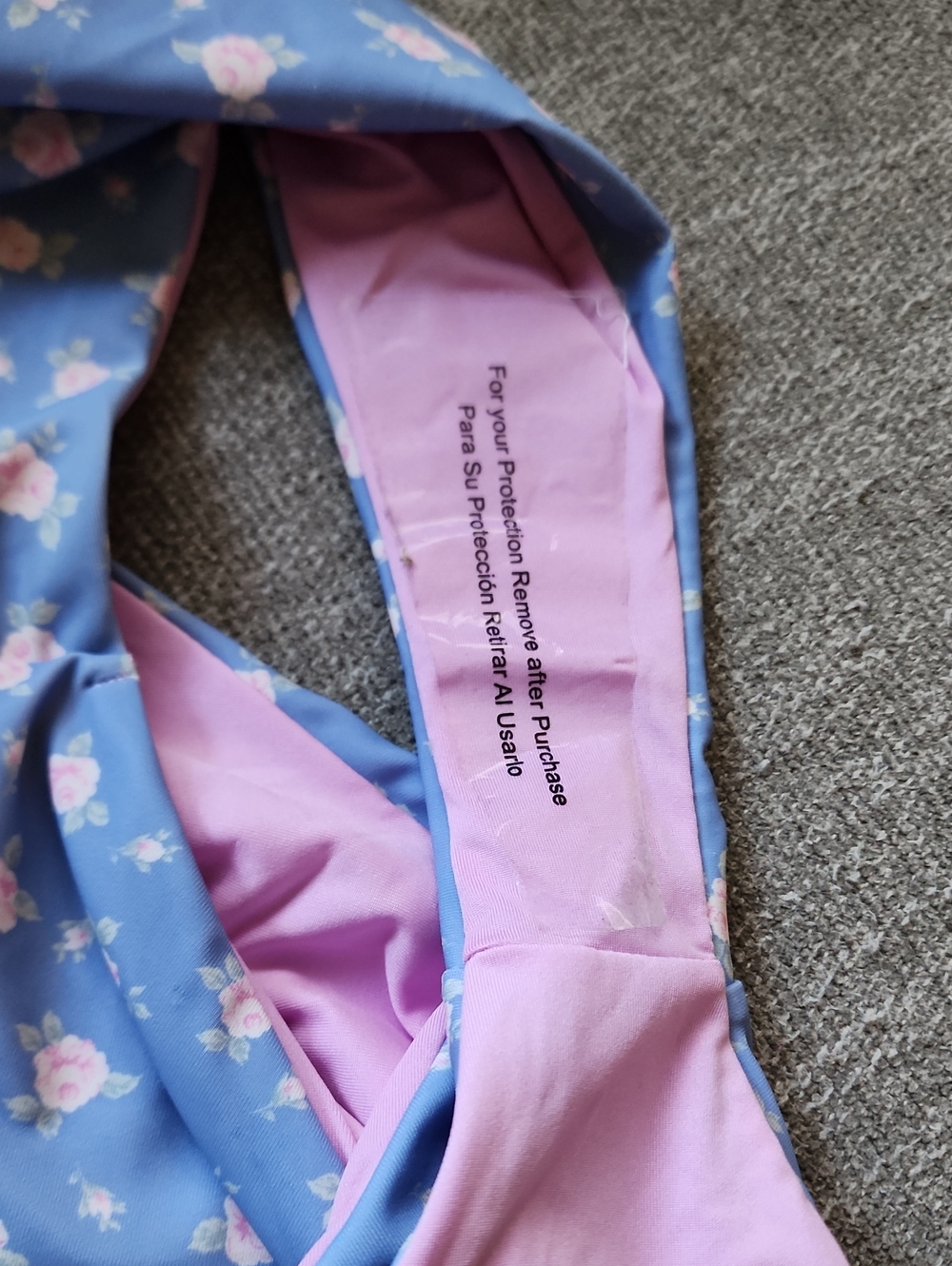 NWOT Skatie Floral Colorblock One-Piece Swimsuit in Pink, Yellow & Blue - Picture 3 of 6